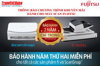 Khuyến mãi mua máy scan Fujitsu bảo hành 2 năm miễn phí